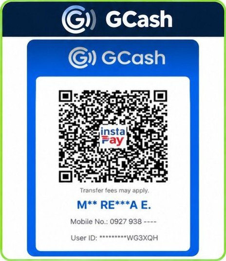 GCash InstaPay QR, M** RE***A E.